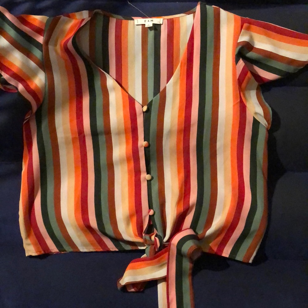 E&M Striped Dress Top